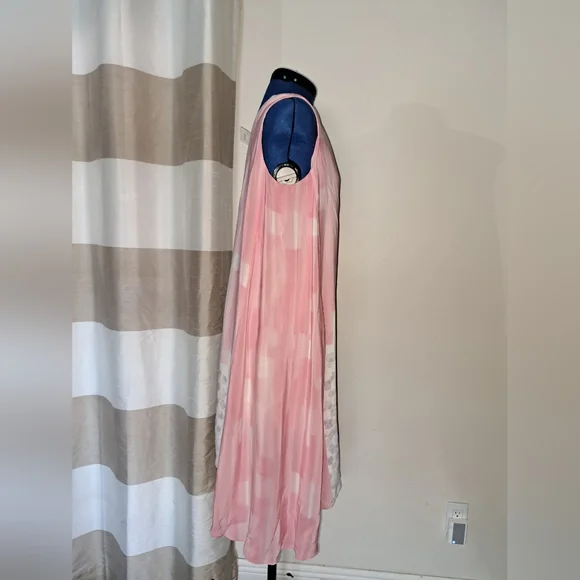 Maeve Anthropology Women's Dress Pink One Should Asymmetrical Silk Size 6P - Picture 5 of 14